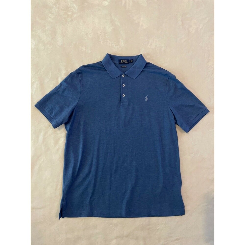 Polo Ralph Lauren Men's Short Sleeve Polo Shirt Size Large Blue Classic Fit